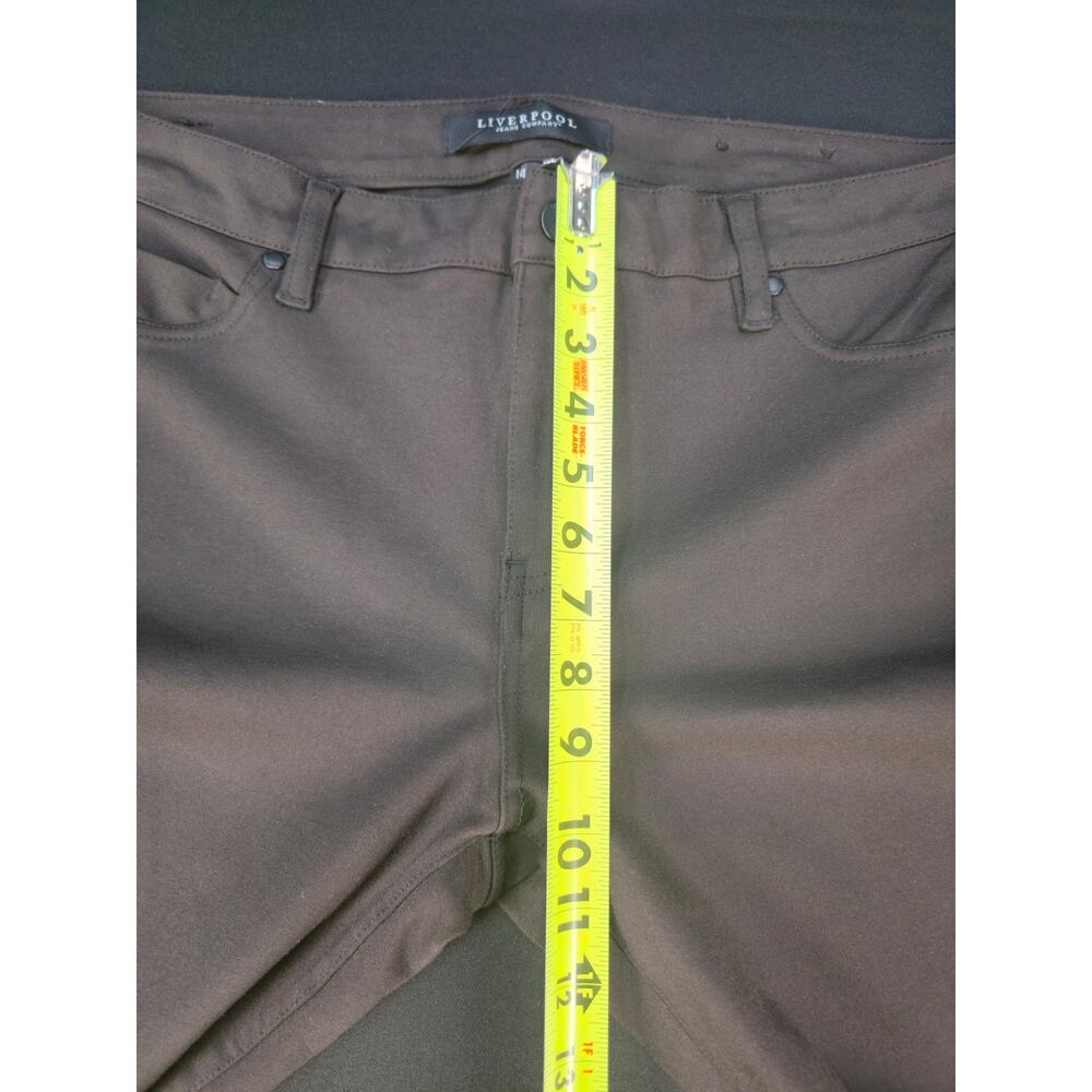 Liverpool Los Angeles Womens Size 14 Brown Skinny Ankle Pants Stretch Mid Rise - Picture 5 of 9